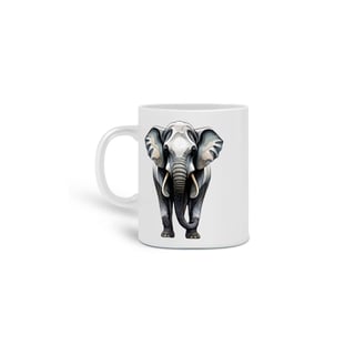Nome do produto CANECA PERSONALIZADA CRIATIVA EM CERÂMICA, 325ML C/02 LADOS, ELEPHANT