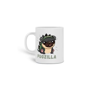 Nome do produto CANECA PERSONALIZADA CRIATIVA EM CERÂMICA, 325ML C/02 LADOS, PUGZILLA