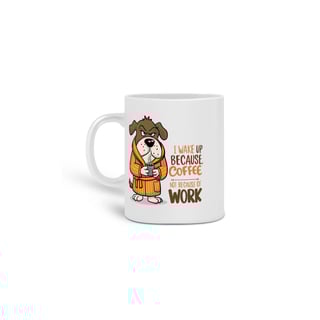 Nome do produto CANECA PERSONALIZADA CRIATIVA EM CERÂMICA, 325ML C/02 LADOS, DOG COFFEE