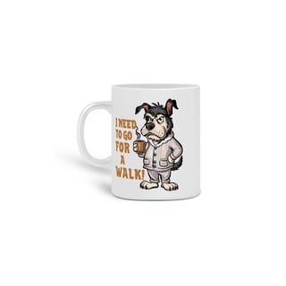 Nome do produto CANECA PERSONALIZADA CRIATIVA EM CERÂMICA, 325ML C/02 LADOS, DOG COFFEE