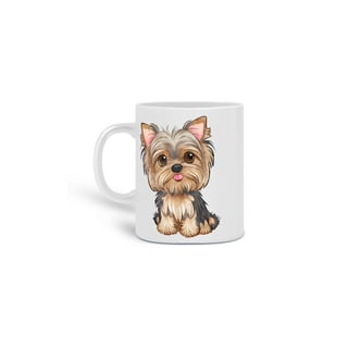 Nome do produto CANECA PERSONALIZADA CRIATIVA EM CERÂMICA, 325ML C/02 LADOS CAT, DOG YORKSHIRE