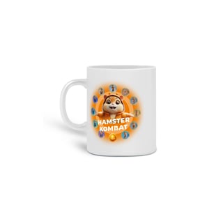  CANECA PERSONALIZADA CRIATIVA EM CERÂMICA, 325ML C/02 LADOS,  HAMSTER KOMBAT-2