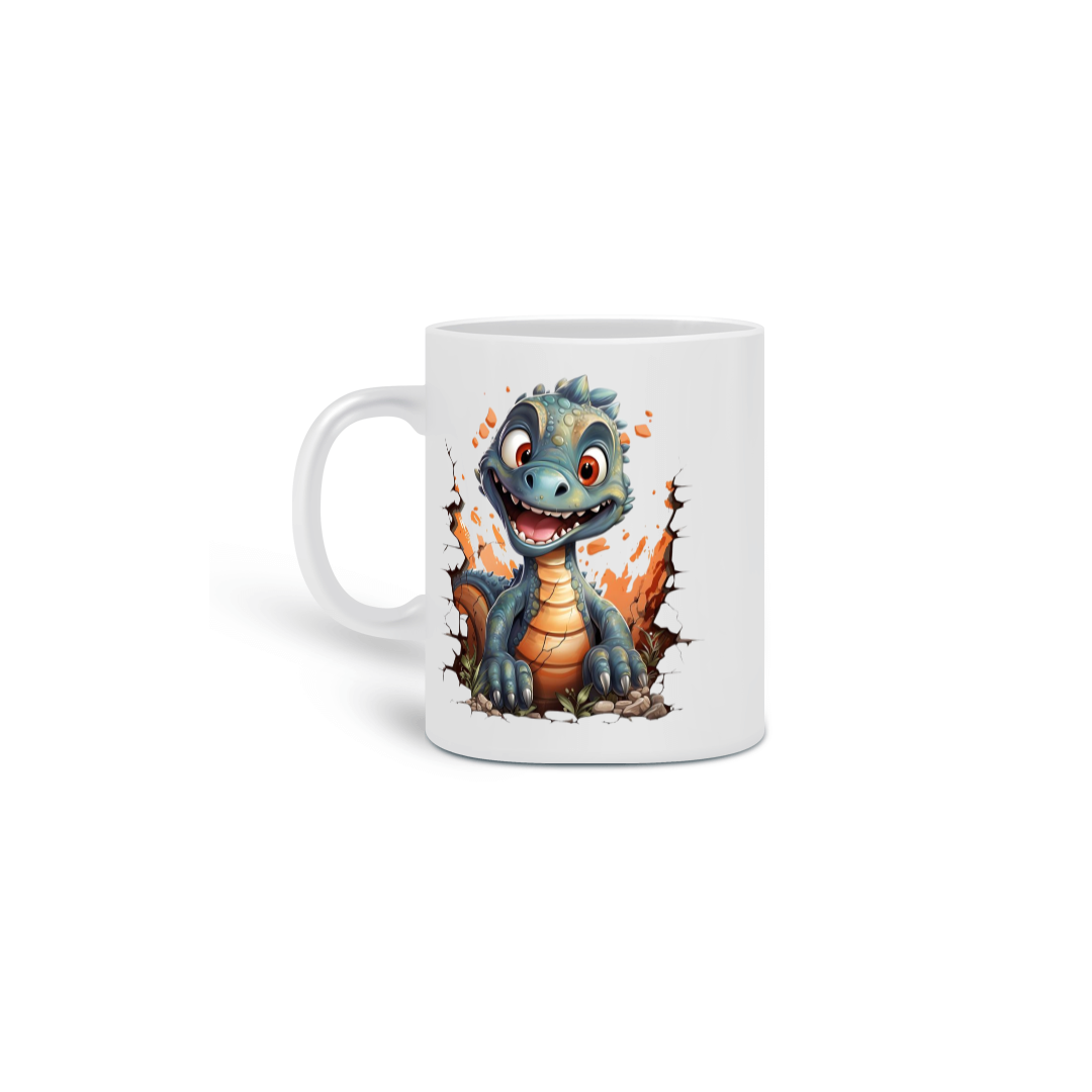  CANECA PERSONALIZADA CRIATIVA EM CERÂMICA, 325ML C/02LADOS, BABY DRAGON