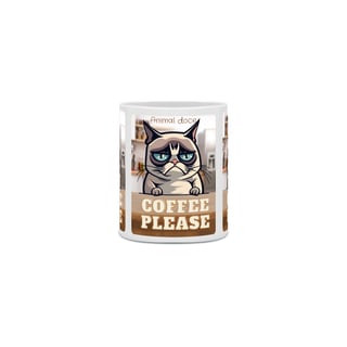 Nome do produto CANECA PERSONALIZADA CRIATIVA EM CERÂMICA, 325ML C/03 LADOS, COFFEE PLEASE