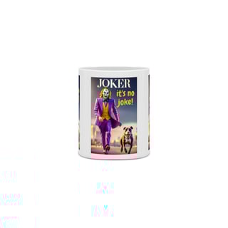 Nome do produto CANECA PERSONALIZADA CRIATIVA EM CERÂMICA, 325ML C/03 LADOS DOG JOKER 