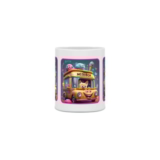 Nome do produto CANECA PERSONALIZADA CRIATIVA EM CERÂMICA, 325ML C/03 LADOS I LOVE PETS 