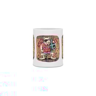 Nome do produto CANECA PERSONALIZADA CRIATIVA EM CERÂMICA 325ML 03 LADOS, MEME-GYM RAT