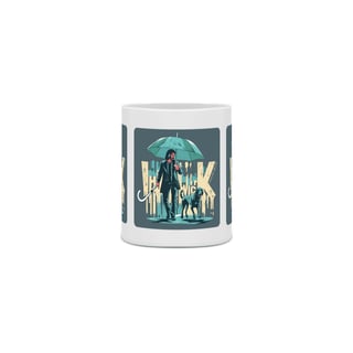 Nome do produto CANECA PERSONALIZADA CRIATIVA EM CERÂMICA 325ML 03 LADOS, LINHA FILME JOHN WICK DOG