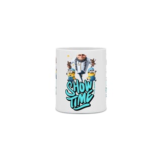 Nome do produto CANECA PERSONALIZADA CRIATIVA EM CERÂMICA, 325ML C/03 LADOS MEU MALVADO FAVORITO SHOW TIME 