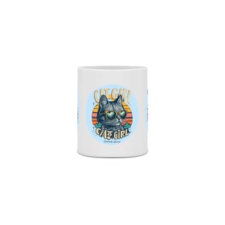 Nome do produto  CANECA PERSONALIZADA CRIATIVA EM CERÂMICA, 325ML C/03 LADOS CAT GIRL