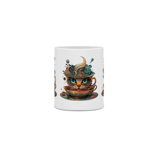 Nome do produto  CANECA PERSONALIZADA CRIATIVA EM CERÂMICA, 320ML C/03 LADOS CAT IN THE CUP