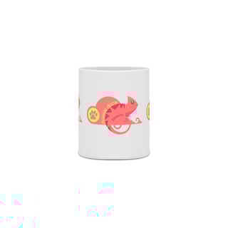 Nome do produto  CANECA PERSONALIZADA CRIATIVA EM CERÂMICA, 325ML C/03 LADOS LIZARD