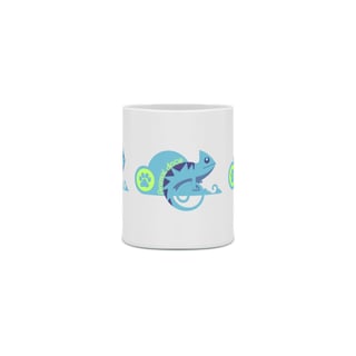 Nome do produto  CANECA PERSONALIZADA CRIATIVA EM CERÂMICA, 325ML C/03 LADOS LIZARD