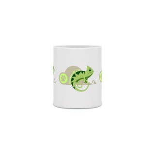 Nome do produto  CANECA PERSONALIZADA CRIATIVA EM CERÂMICA, 325ML C/03 LADOS, LIZARD 