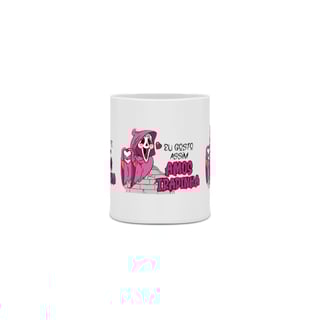 Nome do produto  CANECA PERSONALIZADA CRIATIVA EM CERÂMICA, 325ML C/03 LADOS, EU GOSTO ASSIM AMOSTRADINHA