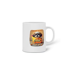 Nome do produto CANECA PERSONALIZADA CRIATIVA EM CERÂMICA, 325ML C/02 LADOS DOG CHEETOS IMPOSSIVEL TER SO UM 