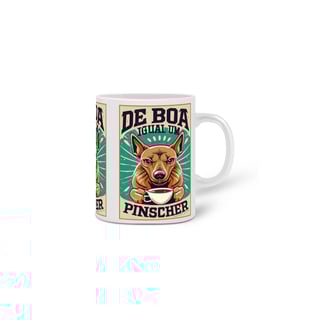 Nome do produto CANECA PERSONALIZADA CRIATIVA EM CERÂMICA, 325ML C/03 LADOS DOG DE BOA IGUAL UM PINSCHER 