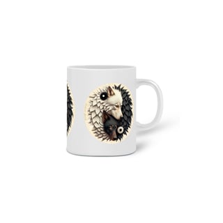 Nome do produto CANECA PERSONALIZADA CRIATIVA EM CERÂMICA, 325ML C/03 LADOS WOLF YIN YANG