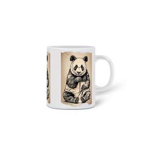 Nome do produto CANECA PERSONALIZADA CRIATIVA EM CERÂMICA, 325ML C/03 LADOS PANDA PB