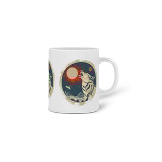 Nome do produto CANECA PERSONALIZADA CRIATIVA EM CERÂMICA, 325ML C/03 LADOS AKITA INU SOL NASCENTE 