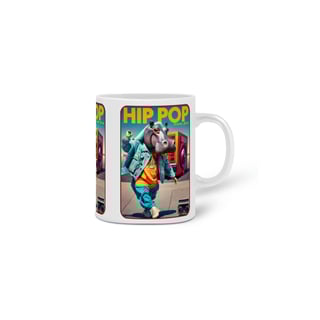 Nome do produto CANECA PERSONALIZADA CRIATIVA EM CERÂMICA, 325ML C/03 LADOS RHINO HIP POP