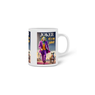 Nome do produto CANECA PERSONALIZADA CRIATIVA EM CERÂMICA, 325ML C/03 LADOS DOG JOKER 