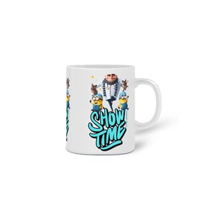 Nome do produto CANECA PERSONALIZADA CRIATIVA EM CERÂMICA, 325ML C/03 LADOS MEU MALVADO FAVORITO SHOW TIME 