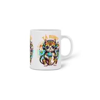 Nome do produto  CANECA PERSONALIZADA CRIATIVA EM CERÂMICA, 325ML C/03 LADOS WOLF  I DO WHAT I WANT