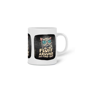 Nome do produto  CANECA PERSONALIZADA CRIATIVA EM CERÂMICA, 325ML C/03 LADOS WOLF  I DO WHAT I WANT