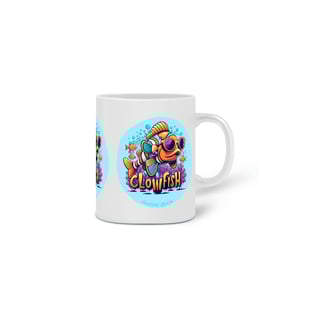 Nome do produto  CANECA PERSONALIZADA CRIATIVA EM CERÂMICA, 320ML C/03 LADOS CLOWFISH
