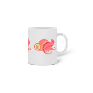 Nome do produto  CANECA PERSONALIZADA CRIATIVA EM CERÂMICA, 325ML C/03 LADOS LIZARD