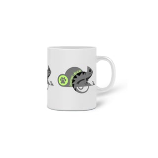 Nome do produto  CANECA PERSONALIZADA CRIATIVA EM CERÂMICA, 325ML C/03 LADOS LIZARD  