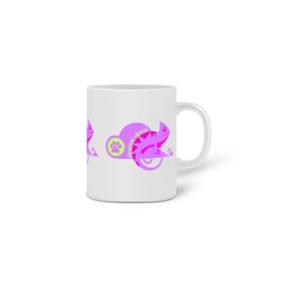 Nome do produto  CANECA PERSONALIZADA CRIATIVA EM CERÂMICA, 325ML C/03 LADOS, LIZARD