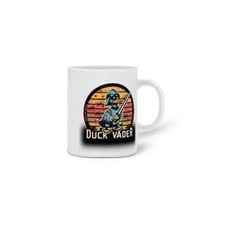 Nome do produto  CANECA PERSONALIZADA CRIATIVA EM CERÂMICA, 325ML C/02 LADOS DUCK VADER STAR WARS
