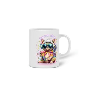 Nome do produto  CANECA PERSONALIZADA CRIATIVA EM CERÂMICA, 325ML C/02 LADOS CAT ANIMAL DOCE