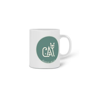Nome do produto  CANECA PERSONALIZADA CRIATIVA EM CERÂMICA, 325ML C/02 LADOS CAT LETRAS