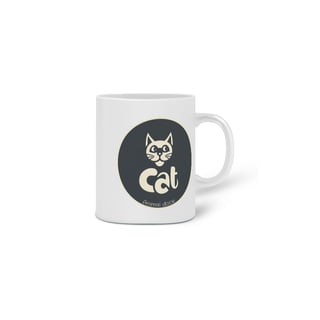 Nome do produto  CANECA PERSONALIZADA CRIATIVA EM CERÂMICA, 325ML C/02 LADOS CAT LETRAS