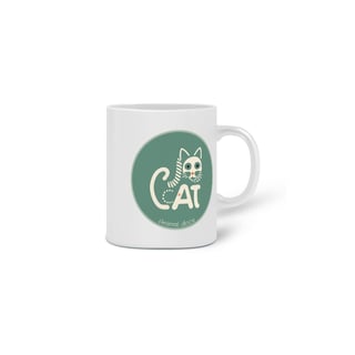 Nome do produto  CANECA PERSONALIZADA CRIATIVA EM CERÂMICA, 325ML C/02 LADOS CAT LETRAS
