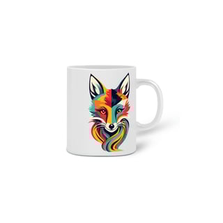 Nome do produto  CANECA PERSONALIZADA CRIATIVA EM CERÂMICA, 325ML C/02 LADOS COLOR FOX