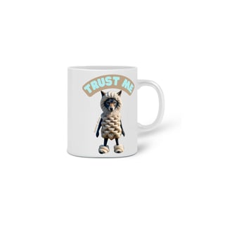 Nome do produto CANECA PERSONALIZADA CRIATIVA EM CERÂMICA, 325ML C/02 LADOS TRUST ME