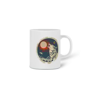 Nome do produto CANECA PERSONALIZADA CRIATIVA EM CERÂMICA, 325ML C/02 LADOS AKITA INU SOL NASCENTE
