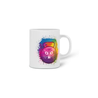 Nome do produto CANECA PERSONALIZADA CRIATIVA EM CERÂMICA, 325ML C/02 LADOS, KETTLEBELL 