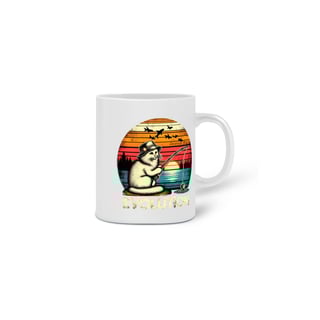 Nome do produto CANECA PERSONALIZADA CRIATIVA EM CERÂMICA, 325ML C/02 LADOS, CAT EVOLUTION