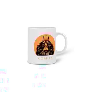 Nome do produto CANECA PERSONALIZADA CRIATIVA EM CERÂMICA, 325ML C/02 LADOS,  GORILLA