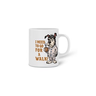 Nome do produto CANECA PERSONALIZADA CRIATIVA EM CERÂMICA, 325ML C/02 LADOS, DOG COFFEE