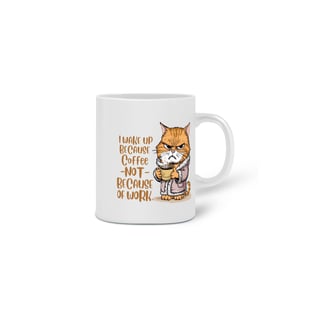 Nome do produto CANECA PERSONALIZADA CRIATIVA EM CERÂMICA, 325ML C/02 LADOS, CAT COFFEE
