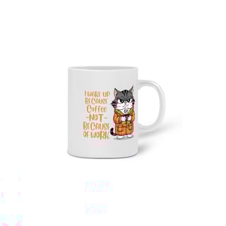 Nome do produto CANECA PERSONALIZADA CRIATIVA EM CERÂMICA, 325ML C/02 LADOS, CAT COFFEE