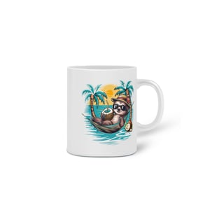 Nome do produto  CANECA PERSONALIZADA CRIATIVA EM CERÂMICA, 325ML C/02 LADOS, BICHO PREGUIÇA