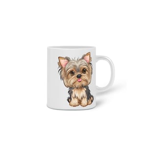 Nome do produto CANECA PERSONALIZADA CRIATIVA EM CERÂMICA, 325ML C/02 LADOS CAT, DOG YORKSHIRE
