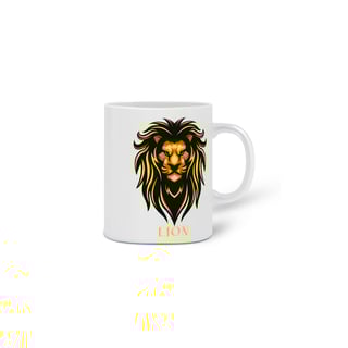 Nome do produto  CANECA PERSONALIZADA CRIATIVA EM CERÂMICA, 325ML C/02 LADOS, LION
